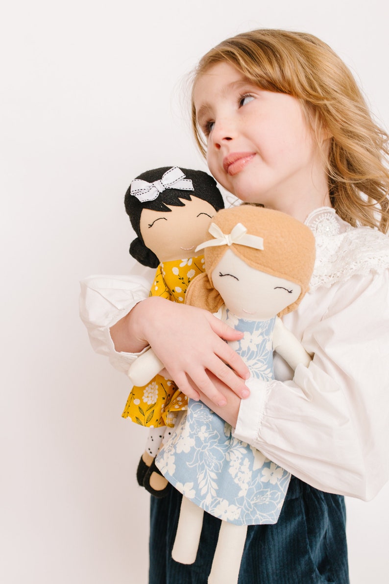 Cloth Doll, Fabric Doll, Modern Rag Doll, Soft Doll image 7