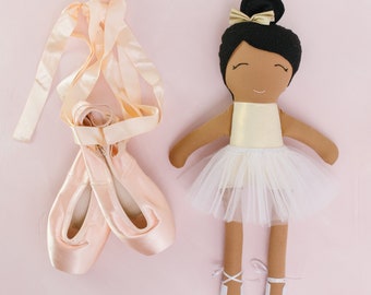 Misty Copeland Doll, Black Ballerina, Girl Power Doll, Inspirational Women, Feminist Doll, Brown Skin Doll, Cloth Doll, Fabric Doll