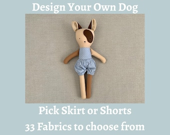 Custom Dog Plush Doll, Design Your Own, Heirloom Quality
