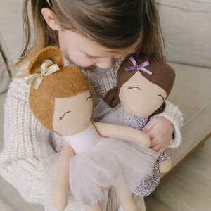 Brown Skinned Doll, POC Doll, Dark Skinned Fabric Doll, Modern Rag Doll, Soft Doll image 7