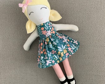 Cloth Doll, Fabric Doll, Modern Rag Doll, Soft Doll