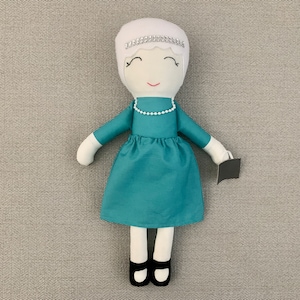 Queen Elizabeth Doll, Queen Doll, Girl Power Doll, World Leader, Women in Power, Woman Leader, Woman Ruler, Plush Stuffed, English Royalty