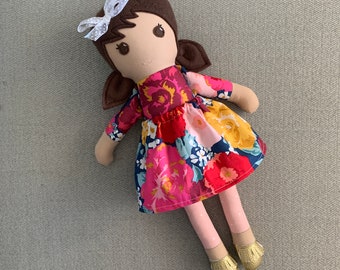 Cloth Doll, Fabric Doll, Modern Rag Doll, Soft Doll