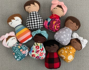 Choose FOUR, Baby Doll Set, Brown Skin Baby, BIPOC, Cultural Doll, Melanin Baby, Black Baby Doll, Ethnic Doll, Diversity Doll