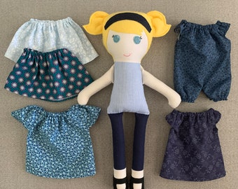 Extra Clothing Custom Cloth Doll, Doll Clothing, OOAK Doll, Make You Own Doll, Biracial Doll, mixed race doll