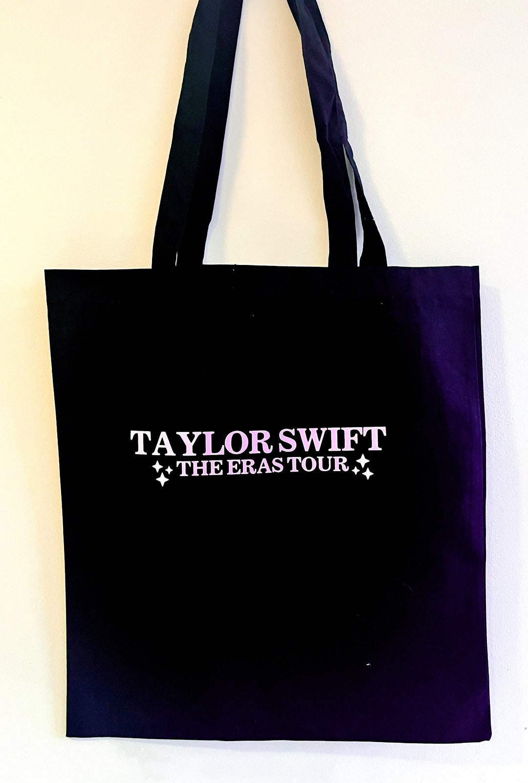 black eras tour tote bag