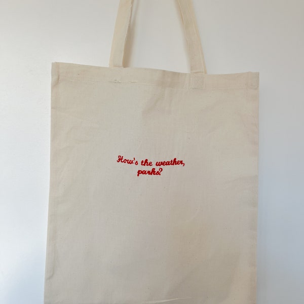 Magnolia Parks Tote Bag, How’s the weather Parks Tote Bag, Magnolia Parks Merch - Bookish Gift