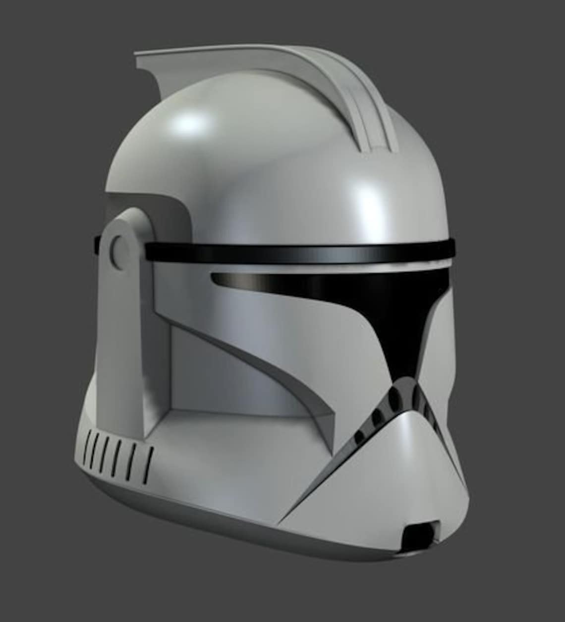 RAW 3D Printed Attack Of The Clones Clone Trooper Helmet 1:1 | Etsy