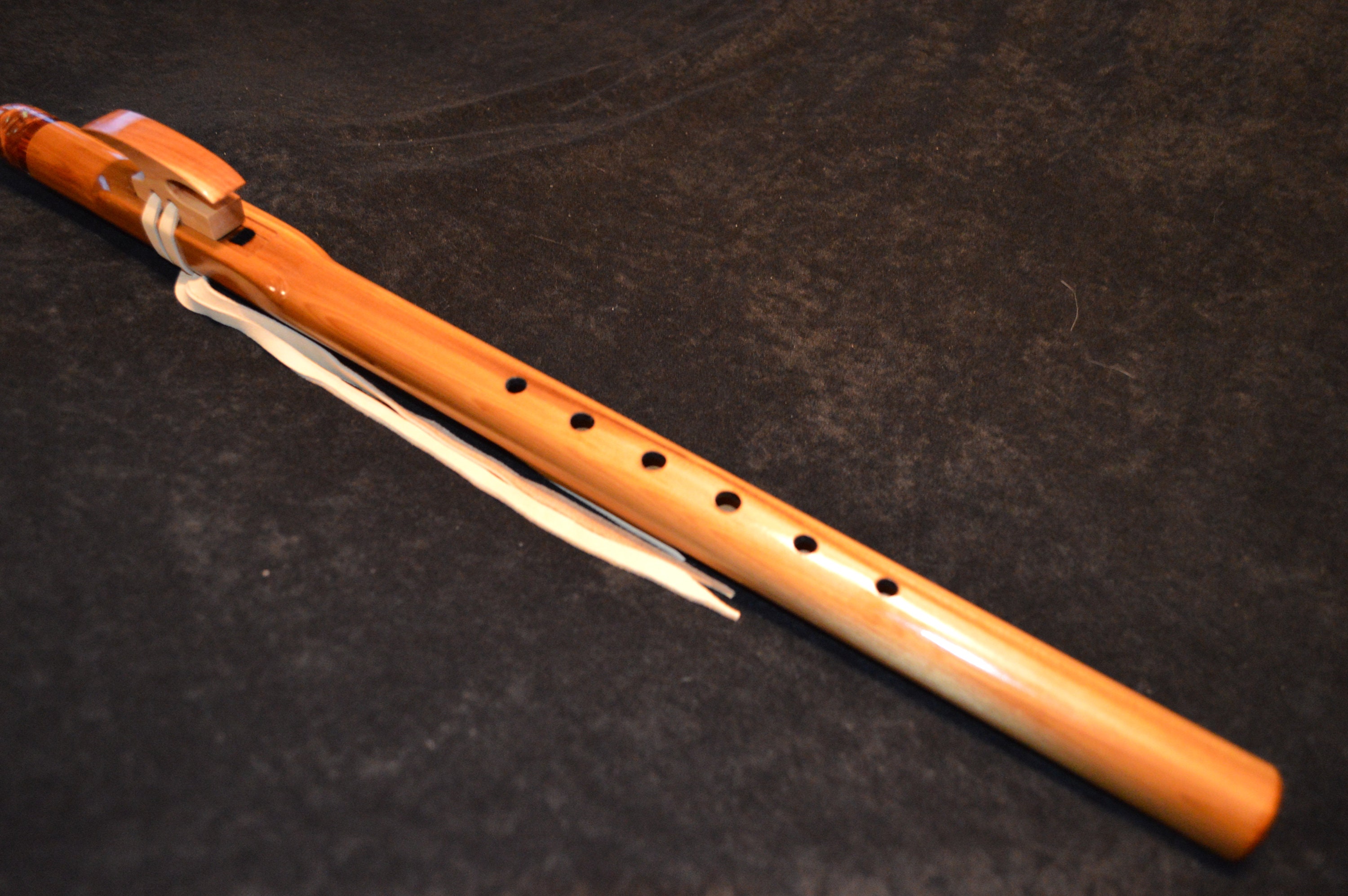 Beautiful Spalted Walnut Wood Native American Flute in the key Etsy