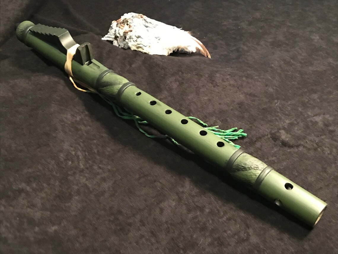 Stunning Native American Wood Flute by Billy Crowbeak Etsy