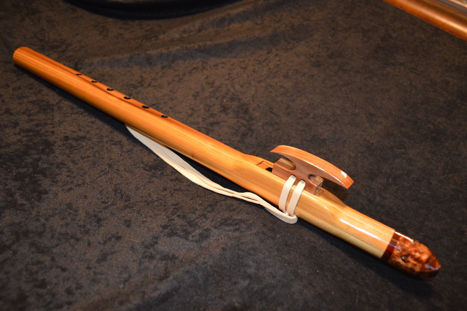 Beautiful Spalted Walnut Wood Native American Flute in the key Etsy