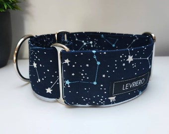 Collar Martingale con estampado de constelaciones para lebreles