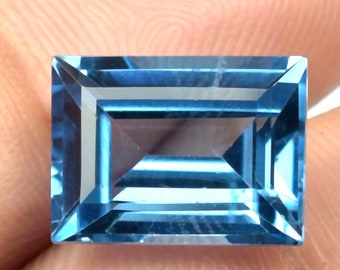 Fine Quality Faceted Octagon Radiant Cut Stone Loose Rare Gemstone Cut-2000 48.45 Ct AAA Flawless Royal Blue Sapphire Emerald Cut Gemstone