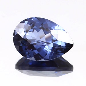 AAA Flawless Ceylon Blue Sapphire Loose Pear Gemstone Cut, Extreme Quality Sapphire Ring & Premium Jewelry Making Gemstone Cut 10x7 MM