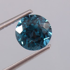 AAA Flawless Indicolite Blue Green Tourmaline Loose Round Gemstone Cut, Fine Quality Tourmaline Ring And Jewelry Making Gemstone Cut 7.50 MM