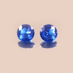 AAA onberispelijke ceylonblauwe spinel losse ronde edelsteen geslepen, extreme kwaliteit spineloorbellen en premium sieraden maken edelsteen geslepen 3,50 x 3,50 mm