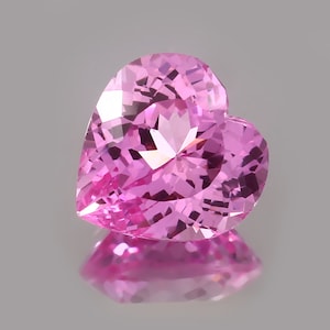 AAA Flawless Ceylon Pink Sapphire Loose Heart Shape Gemstone Cut, Excellent Quality Sapphire Heart Pendant & Jewelry Making Cut 13x12 MM