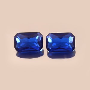 AAA onberispelijke ceylonblauwe spinel losse, stralende geslepen edelsteen, extreme kwaliteit spineloorbellen en premium sieraden maken matched pair 3 x 5-6 x 4 mm