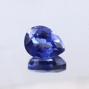 AAA Flawless Ceylon Blue Sapphire Loose Pear Gemstone Cut, Excellent Quality Sapphire Ring & Premium Jewelry Making Gemstone Cut 9x7 MM