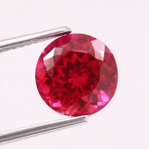 9x9 MM - AAA Flawless Blood Red Mozambique Ruby Loose Round Gemstone Cut, Excellent Quality Ruby Ring & Fine Jewelry Making Gemstone Cut