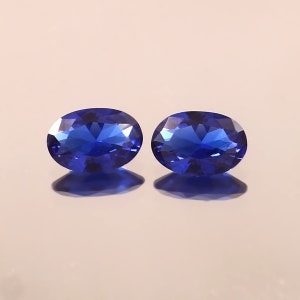 6 x 4 MM - AAA onberispelijke ceylonblauwe spinel losse ovale edelsteen geslepen, fijne kwaliteit spineloorbellen en prachtige sieraden maken Matched Pair Cut