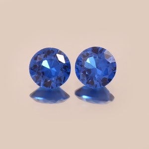 AAA onberispelijke ceylonblauwe spinel losse ronde edelsteen geslepen, extreme kwaliteit spineloorbellen en premium sieraden maken van edelsteen geslepen 4 x 4 mm