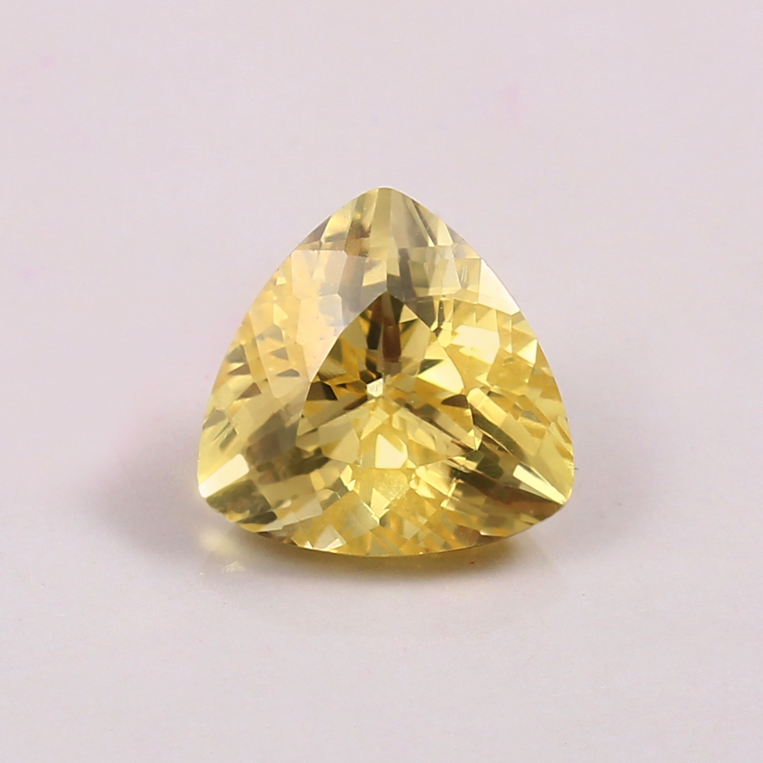 7x7mm Ceylon Yellow Sapphire: AAA Trillion Cut Loose Gemstone - Etsy