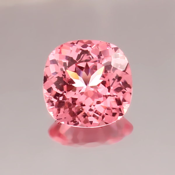 AAA Flawless Ceylon Padparadscha Sapphire Loose Cushion Gemstone Cut, Excellent Quality Sapphire Ring & Fine Jewelry Making Gemstone 8x8 MM