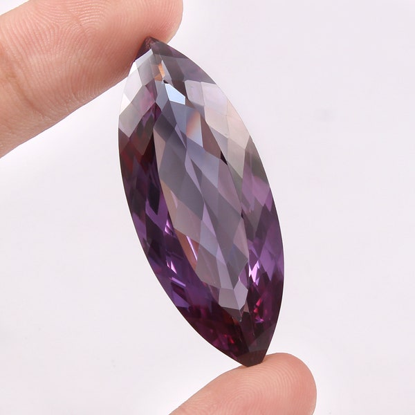 AAA 44x18 MM Flawless Brazilian Alexandrite Loose Marquise Gemstone Cut, Excellent Quality Huge Museum Grade Alexandrite Gemstone Cut