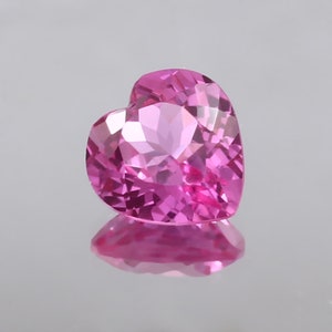 AAA Tadelloser Ceylon Rosa Saphir Lose Herzform Edelstein Schnitt, ausgezeichnete Qualität Saphir Herz Ring und feinen Schmuck machen Schnitt 10 x 10 MM