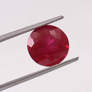 10x10 MM - AAA Flawless Transculent Mozambique Blood Red Ruby Loose Round Gemstone Cut, Fine Quality Ruby Ring And Jewelry Making Gemstone
