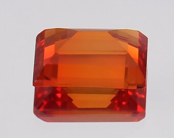 AAAセイロンオレンジサファイア：10 x 8 mmバゲットカット宝石 - Etsy 日本