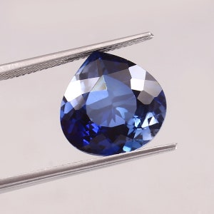 14x14 MM - AAA Flawless Ceylon Blue Sapphire Heart Shape Loose Gemstone Cut, Fine Quality Sapphire Jewelry & Beautifull Jewelry Making Cut