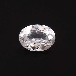 AAA 7x5 MM Flawless Ceylon White Sapphire Loose Oval Gemstone Cut, Extremely Fine Quality Sapphire Ring & High Jewelry Making Gemstone Cut