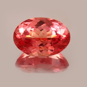 AAA Flawless Bi-Color Ceylon Padparadscha Sapphire Loose Oval Gemstone Cut, Extreme Quality Sapphire Ring & Jewelry Making Gemstone 16.25 CT
