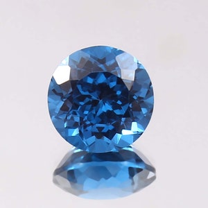 AAA Flawless Indicolite Blue Brazilian Tourmaline Loose Round Gemstone Cut, Top Quality Tourmaline Ring & Fine Jewelry Making Cut 8x8 MM