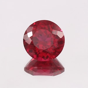 7x7 MM - AAA Flawless Blood Red Mozambique Ruby Round Loose Gemstone Cut, Excellent Quality Ruby Pendant & Fine Jewelry Making Gemstone Cut