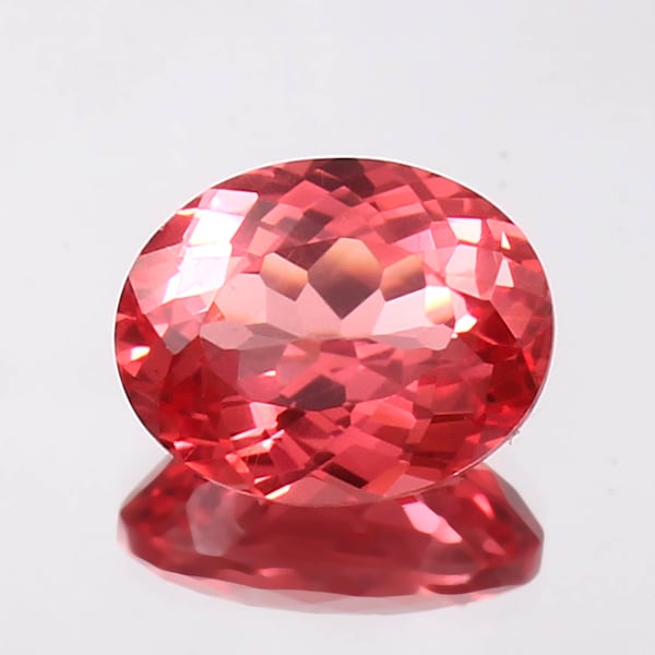 AAA Flawless Ceylon Padparadscha Sapphire Loose Oval Gemstone Cut, Excellent Quality Sapphire Ring & Fine Jewelry Making Gemstone Cut 11x9MM