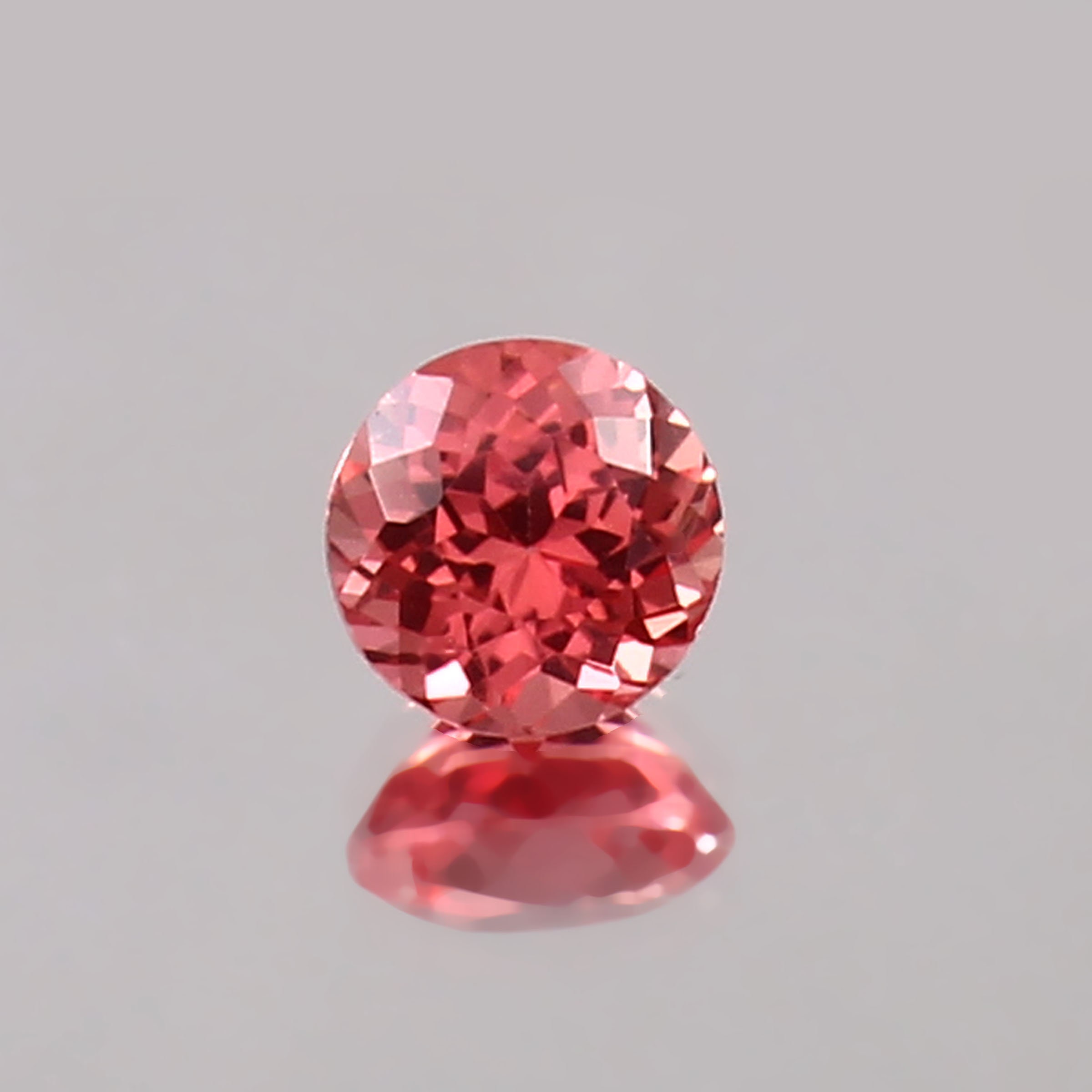 Peach Padparadscha Sapphire: 6mm Round Ceylon Gemstone - Etsy 日本