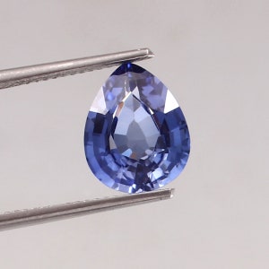 AAA Flawless Ceylon Blue Sapphire Loose Pear Gemstone Cut, Excellent Quality Sapphire Fine Ring & High Jewelry Making Gemstone Cut 11x9 MM