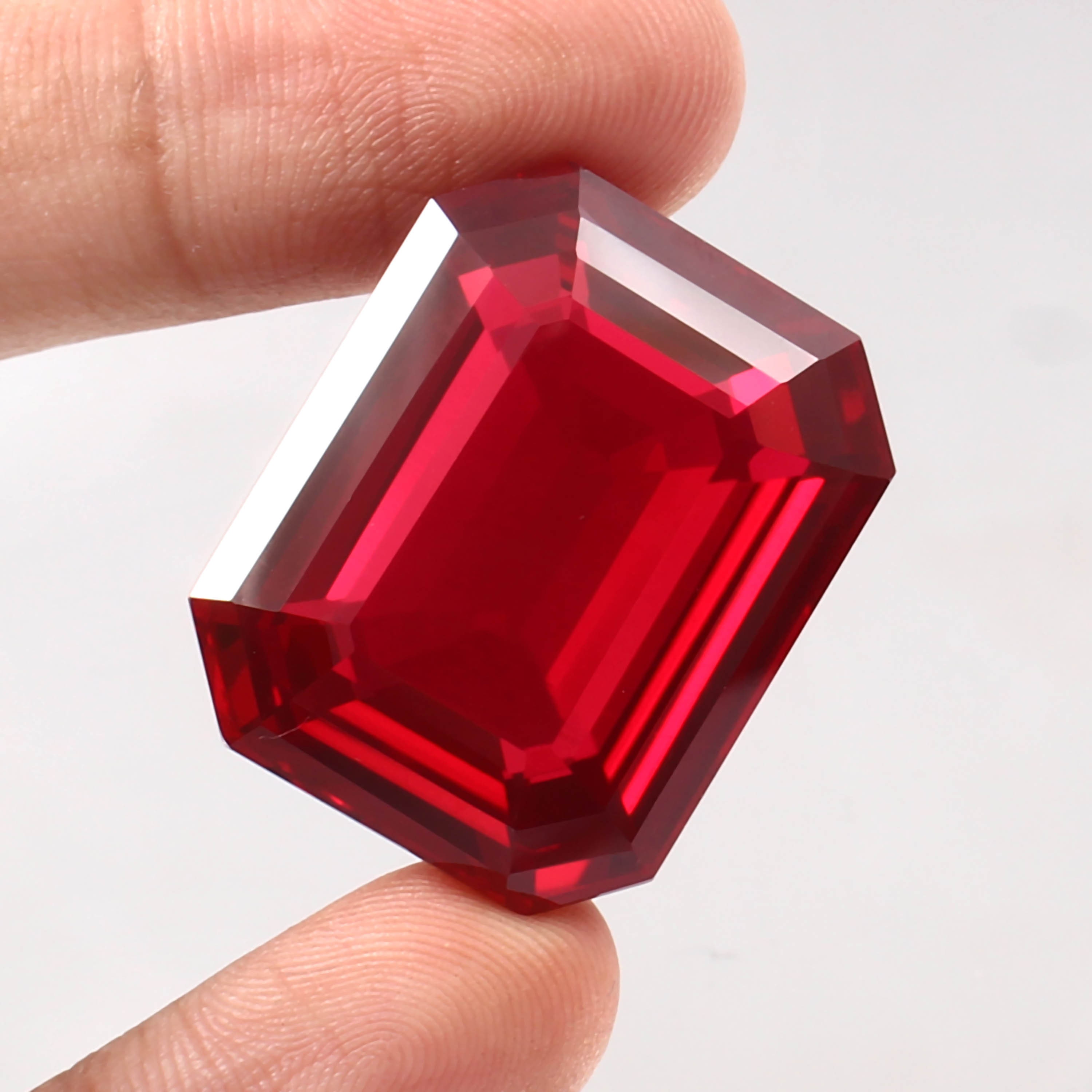 AAA Mozambique Ruby Gemstone: Radiant Cut Loose Ruby for Jewelry
