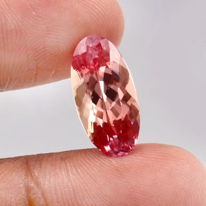 AAA Flawless Bi Color Ceylon Padparadscha Sapphire Loose Oval Gemstone Gemstone Cut,Fine Quality Sapphire Ring & Jewelry Making Cut 8.95 Ct