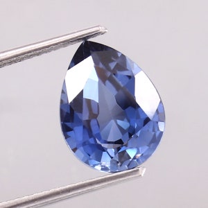 AAA Flawless Ceylon Blue Sapphire Loose Pear Gemstone Cut, Wonderful Quality Sapphire Ring & Fabulous Jewelry Making Gemstone Cut 12x9 MM