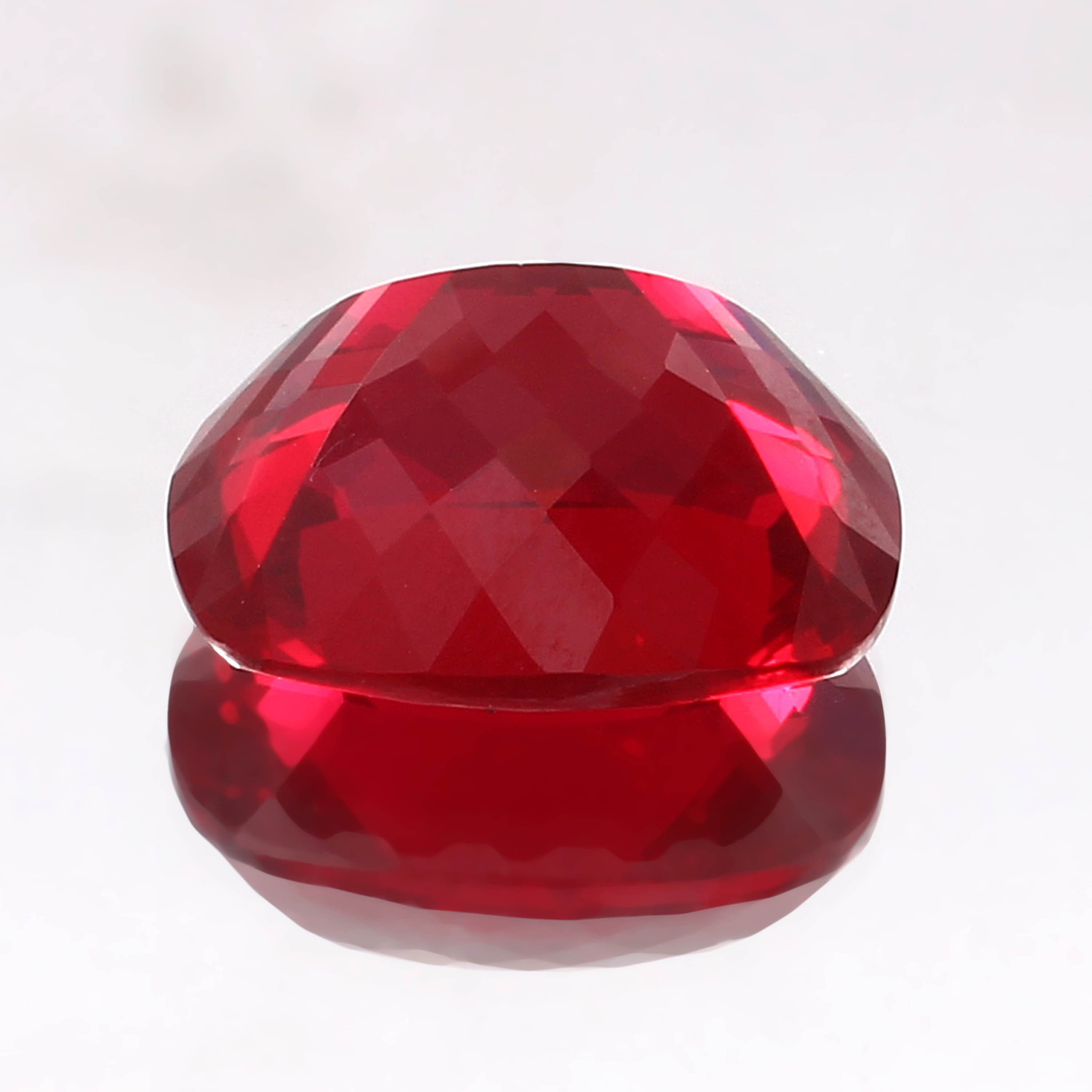 AAA Pigeon Red Mozambique Ruby Cushion Cut Gemstone (16x12 MM