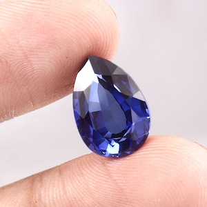 AAA Flawless Ceylon Blue Sapphire Loose Pear Gemstone Cut, Excellent Quality Sapphire Ring & Fine Jewelry Making Gemstone Cut  14x10 MM