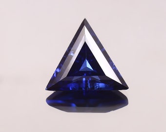 AAA 12x12 MM Flawless Ceylon Blue Sapphire Loose Triangle Gemstone Cut, Excellent Quality Sapphire Ring And Fine Jewelry Making Gemstone Cut
