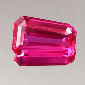 AAA Flawless Ceylon Pink Sapphire Loose Tepered Radiant Cut Gemstone, Fine Quality Sapphire Pendant And Jewelry Making Gemstone Cut 21.55 Ct