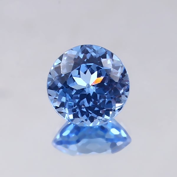 Spinelle bleu de Ceylan impeccable AAA, pierres précieuses rondes en vrac, excellente bague en spinelle de haute qualité et fabrication de bijoux fins pierres précieuses taillées 7 x 7 mm