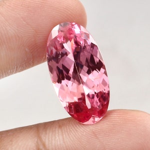 15.00 CT - AAA Flawless Bi Color Ceylon Padparadscha Sapphire Loose Oval Gemstone Cut, Top Quality Sapphire Ring & Fine Jewelry Making Cut