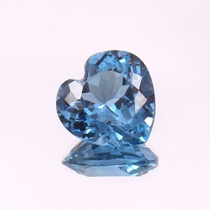 AAA Flawless Brazilian Aquamarine Loose Heart Shape Gemstone Cut, Excellent Quality Aquamarine Heart Pendant And Jewelry Making Cut 12x12 MM